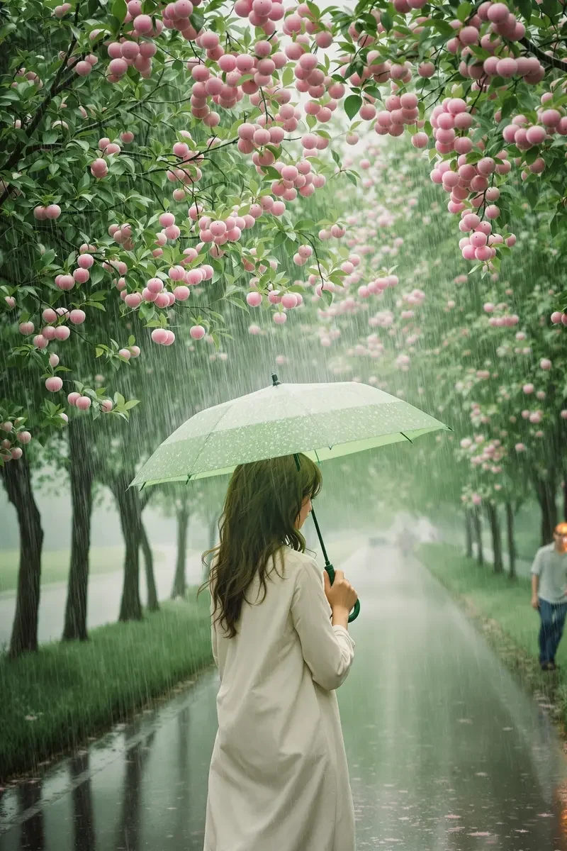 梅子黄时雨 电影海报 - 黑丝美女